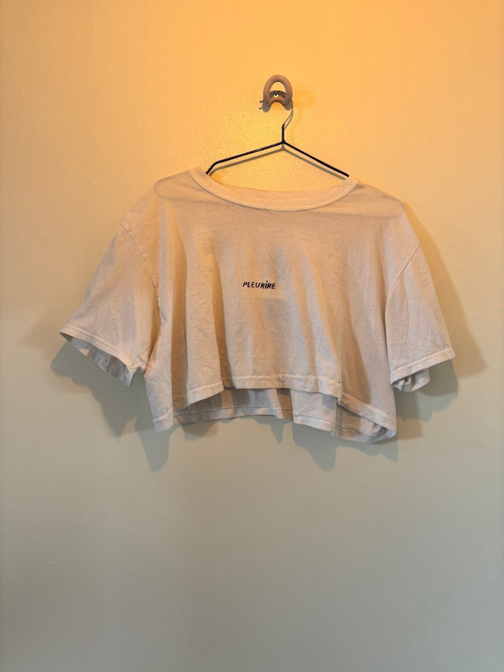 "pleurire" Crop Top